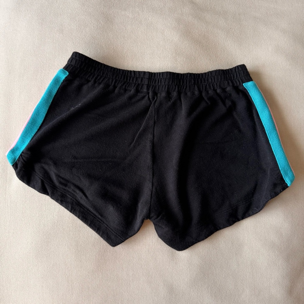 Monrow Black Shorts with Colorful Stripes - Picture 2 of 2